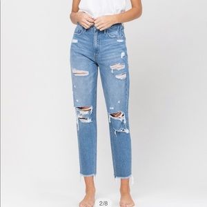 Mom Jean - Distressed